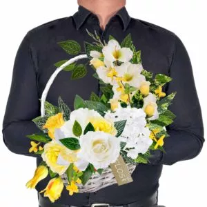 Stroiki na cmentarz - stroik na cmentarz, elegancka kompozycja nagrobna