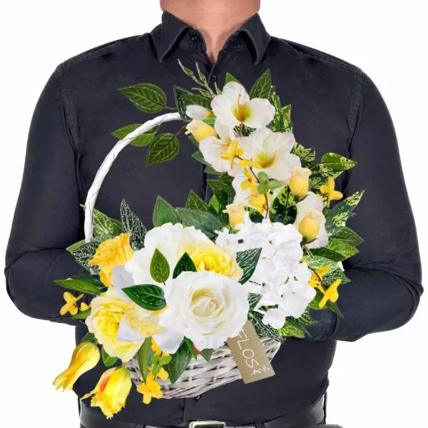 Stroiki na cmentarz - stroik na cmentarz, elegancka kompozycja nagrobna