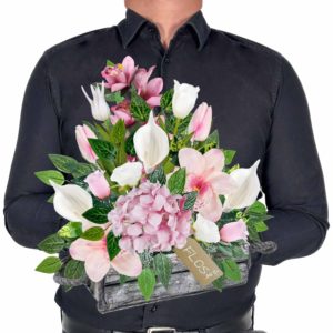 Stroiki na cmentarz - stroik na cmentarz, elegancka kompozycja dla grobu