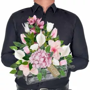 Stroiki na cmentarz - stroik na cmentarz, elegancka kompozycja dla grobu