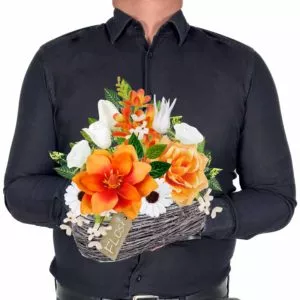 Stroiki na cmentarz - stroik na cmentarz, elegancka dekoracja nagrobna