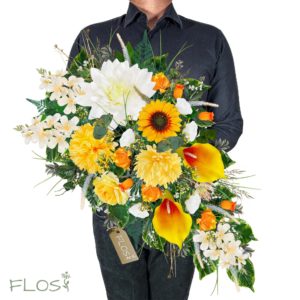 Eleganckie kompozycje na cmentarz – trwałość i piękno w jednym.