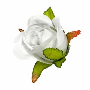 Róża w pąku mała - biała